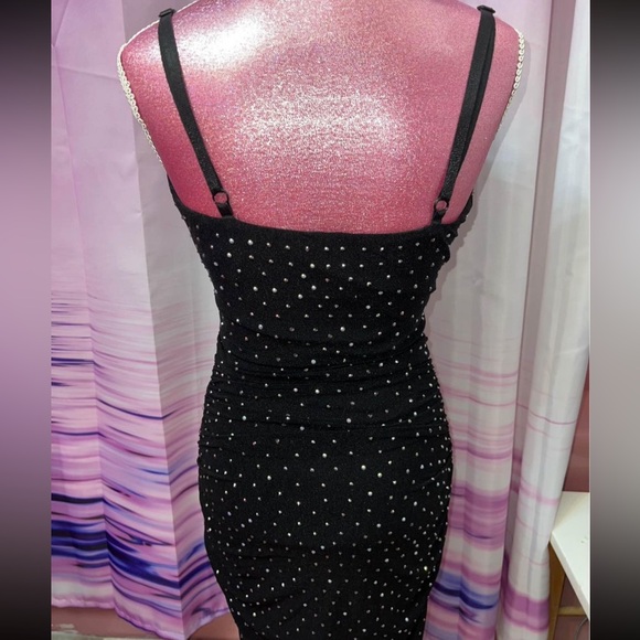 rhinestone mesh dress - Picture 5 of 5